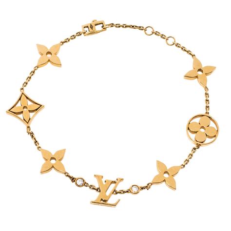 louis vuitton diamond bracelet|louis vuitton gold bracelet women.